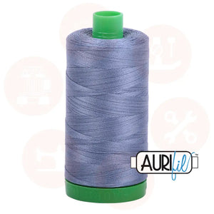 Aurifil 40Wt Cotton Mako Thread -Dark Grey Blue Mk40Sp-1248 Domestic