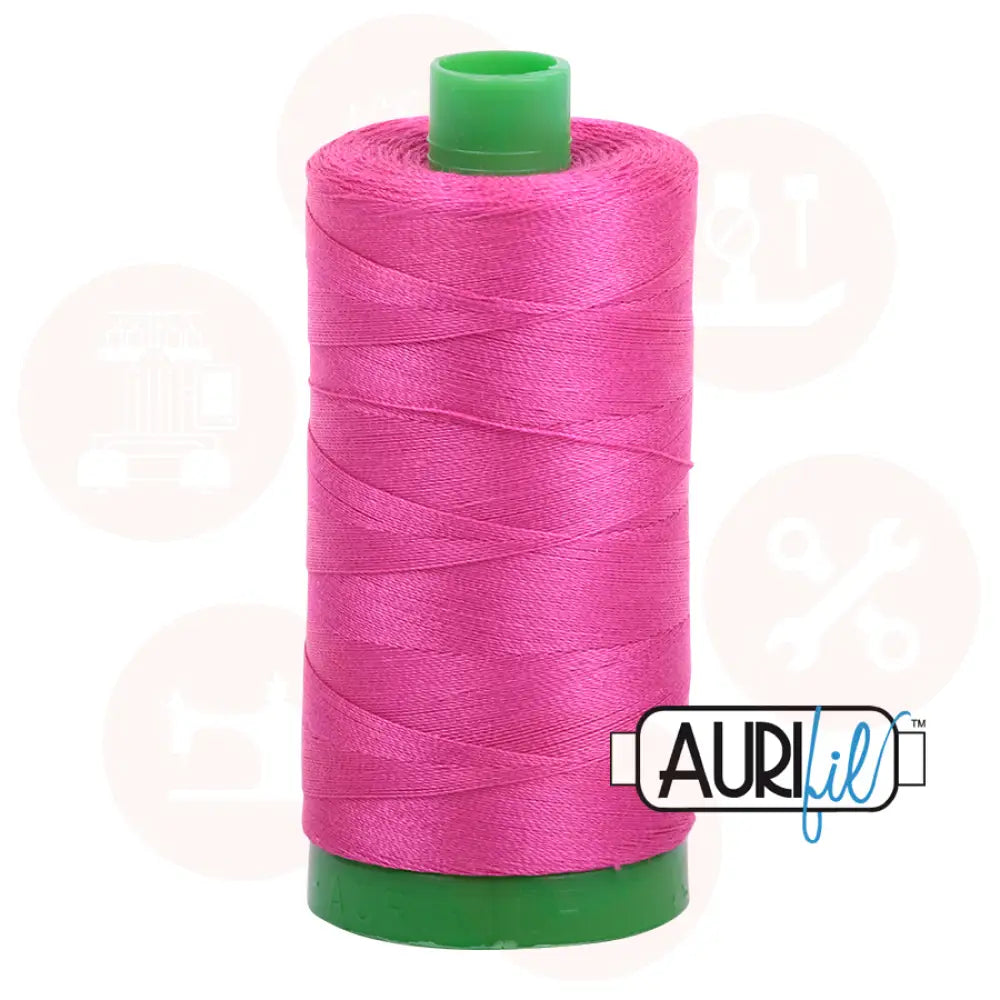 Aurifil 40Wt Cotton Mako Thread - Fuchsia Mk40Sp-4020 Domestic