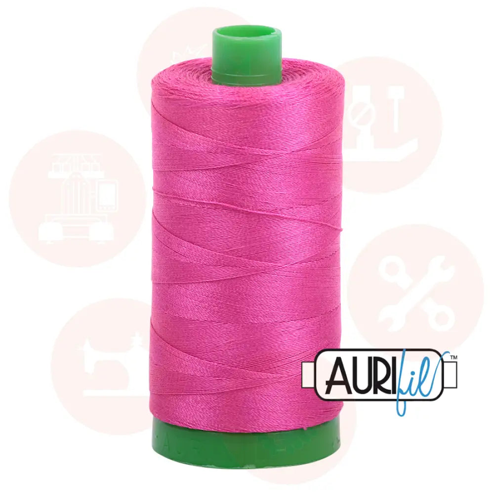 Aurifil 40Wt Cotton Mako Thread - Fuchsia Mk40Sp-4020 Domestic