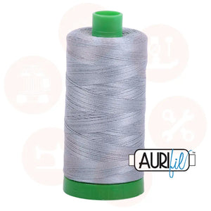 Aurifil 40Wt Cotton Mako Thread -Light Blue Grey Mk40Sp-2610 Domestic