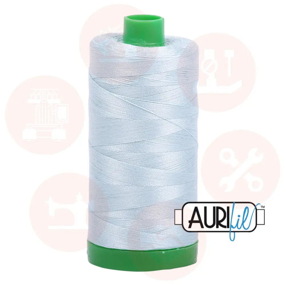 Aurifil 40Wt Cotton Mako Thread -Light Grey Blue Mk40Sp-5007 Domestic