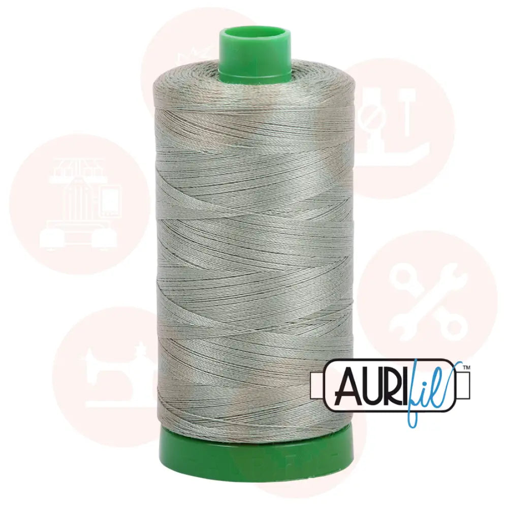 Aurifil 40Wt Cotton Mako Thread - Military Green Mk40Sp-5019 Domestic