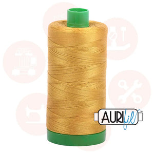 Aurifil 40Wt Cotton Mako Thread -Mustard Mk40Sp-5022 Domestic