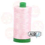 Aurifil 40Wt Cotton Mako Thread - Pale Pink Mk40Sp-2410 Domestic