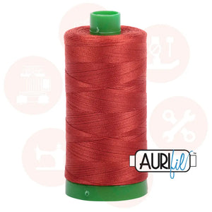 Aurifil 40Wt Cotton Mako Thread -Pumpkin Spice Mk40Sp-2395 Domestic