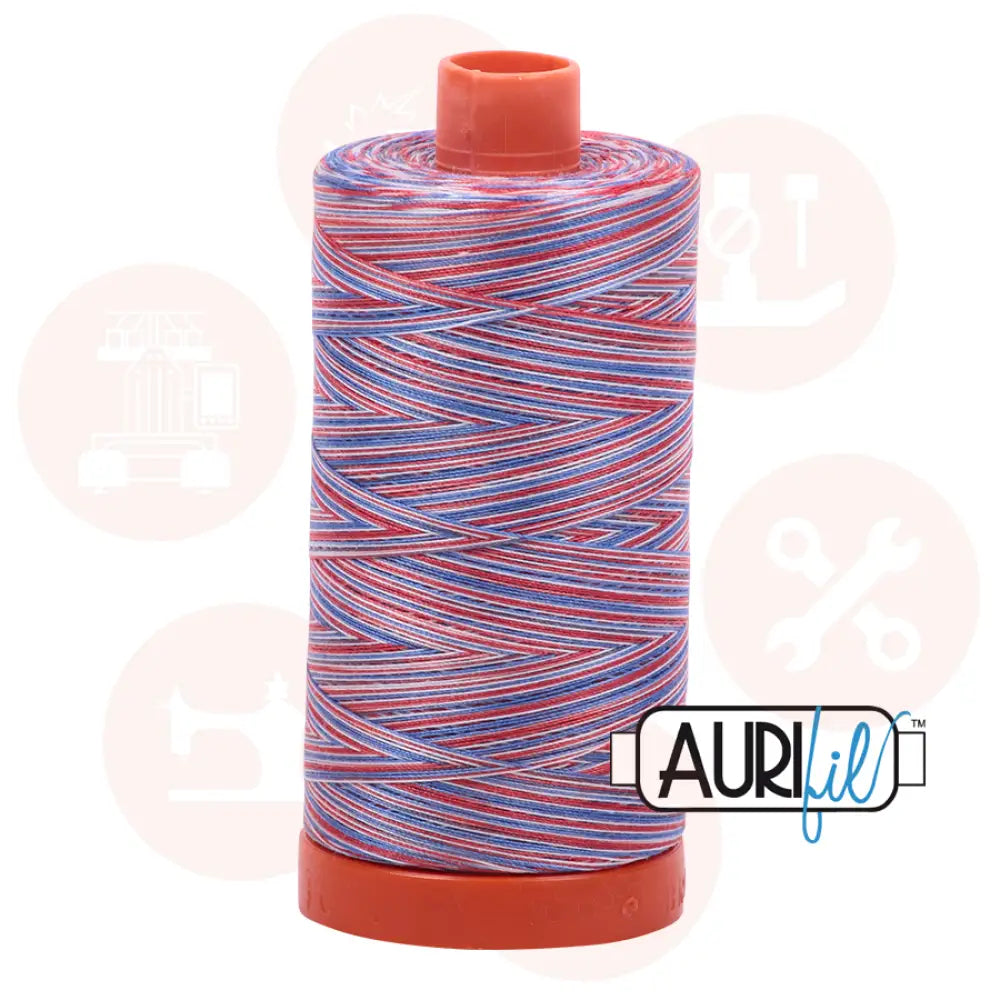 Aurifil 50Wt Cotton Mako Thread Varigated Liberty Mk50Sp-3852 Domestic