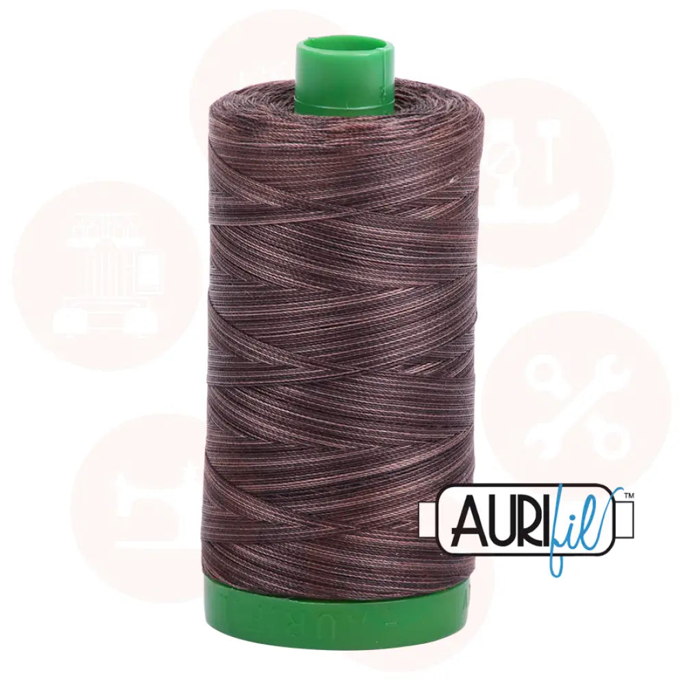 Mousse Thread Aurifil 40WT Cotton Mako Thread -VARIGATED MOCHA MOUSSE MK40SP-4671