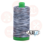 Aurifil 40Wt Cotton Mako Thread -Varigated Storm At Sea Mk40Sp-4655 Domestic