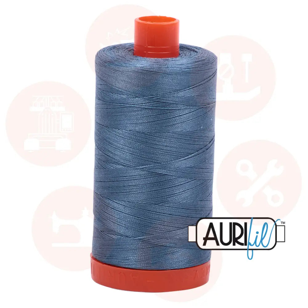 Aurifil 50Wt Cotton Mako Thread Blue Grey Mk50Sp-1126 Domestic