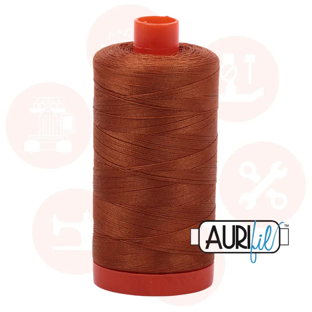 Aurifil 50Wt Cotton Mako Thread Cinnamon Mk50Sp-2155 Domestic