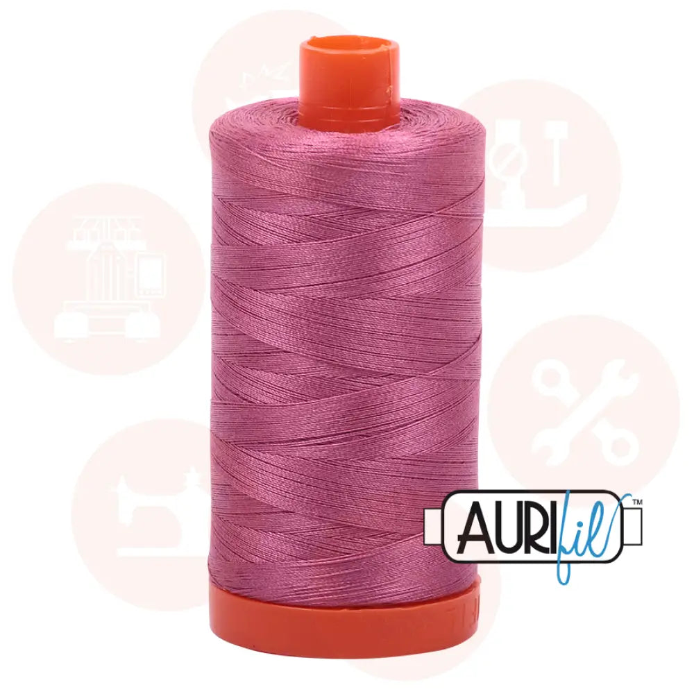 Aurifil 50Wt Cotton Mako Thread -Dusty Rose Mk50Sp-2452 Domestic