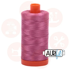 Aurifil 50Wt Cotton Mako Thread -Dusty Rose Mk50Sp-2452 Domestic