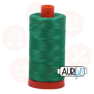 Aurifil 50Wt Cotton Mako Thread -Emerald Mk50Sp-2865 Domestic