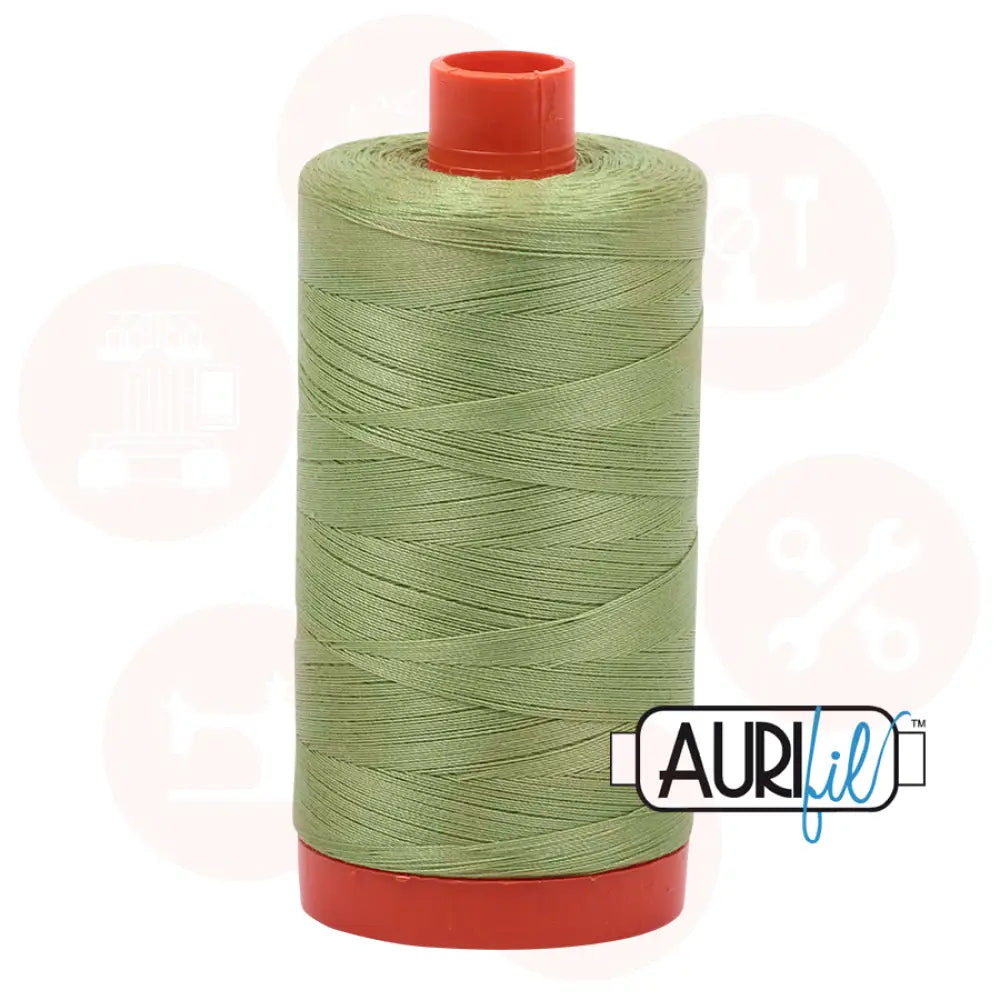 Aurifil 50Wt Cotton Mako Thread -Light Fern Mk50Sp-2882 Domestic