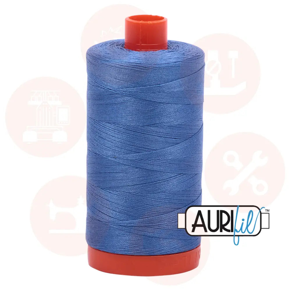 Aurifil 50Wt Cotton Mako Thread Lt Blue Violet Mk50Sp-1128 Domestic