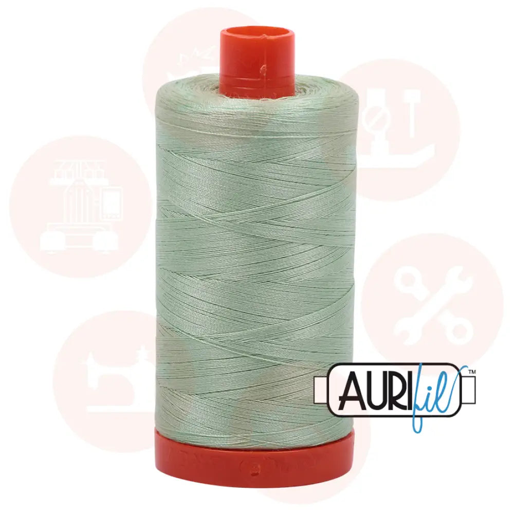 Aurifil 50Wt Cotton Mako Thread -Pale Green Mk50Sp-2880 Domestic