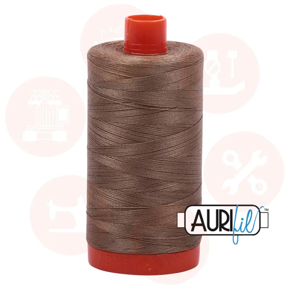 Aurifil 50Wt Cotton Mako Thread Sandstone Mk50Sp-2370 Domestic