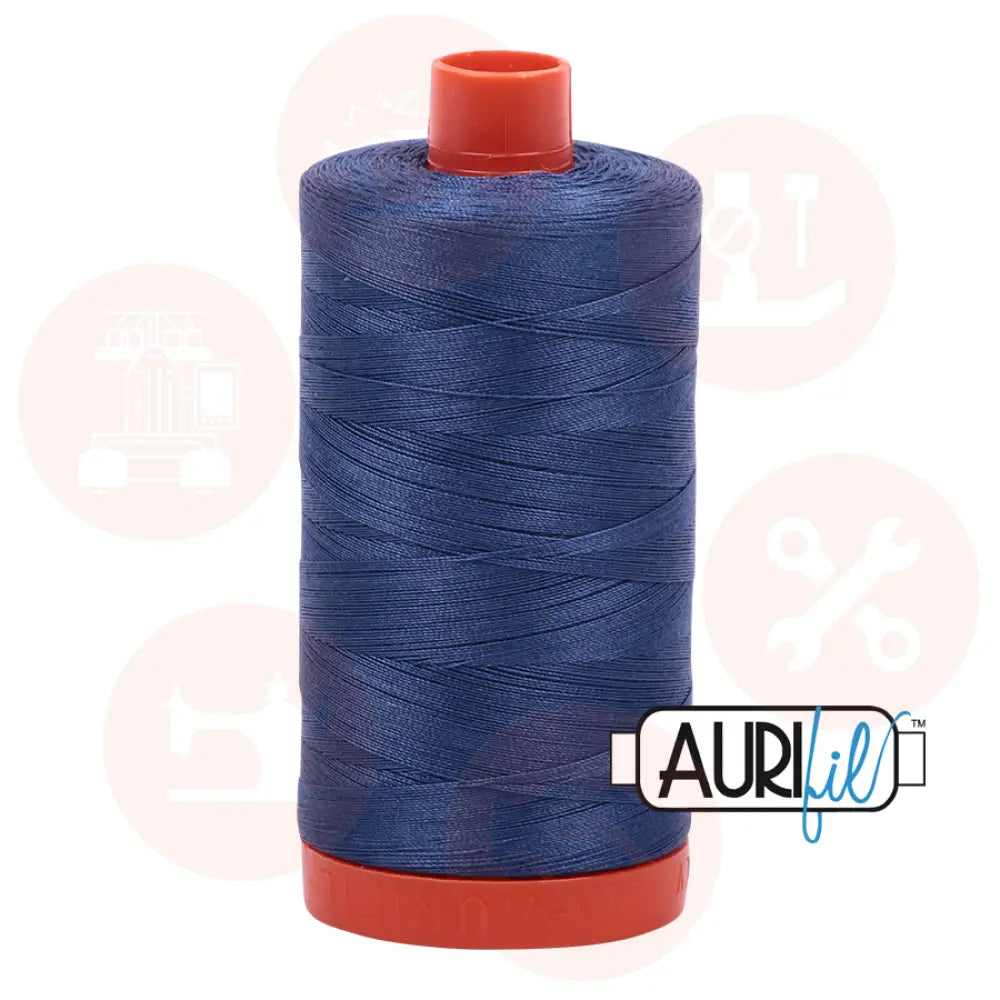 Aurifil 50Wt Cotton Mako Thread Steel Blue Mk50Sp-2775 Domestic