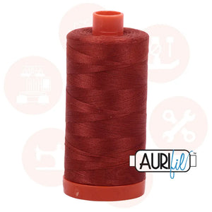 Aurifil 50Wt Cotton Mako Thread Terracotta Mk50Sp-2385 Domestic