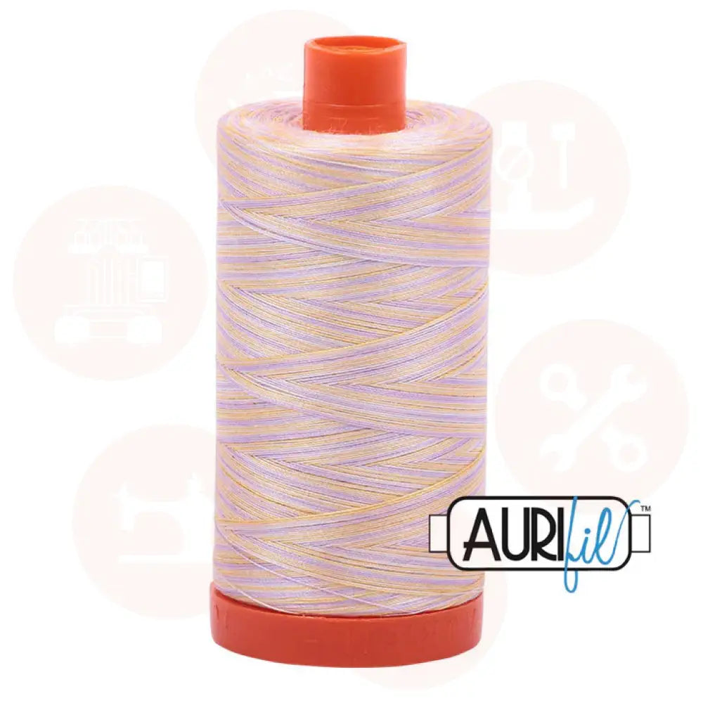 Aurifil 50Wt Cotton Mako Thread -Varigated Bari Mk50Sp-4651 Domestic