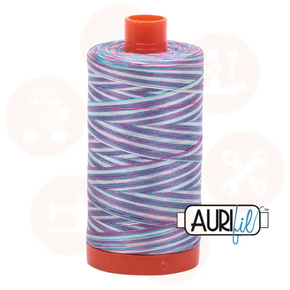 Aurifil 50Wt Cotton Mako Thread Varigated Berrylicious Mk50Sp-4647 Domestic