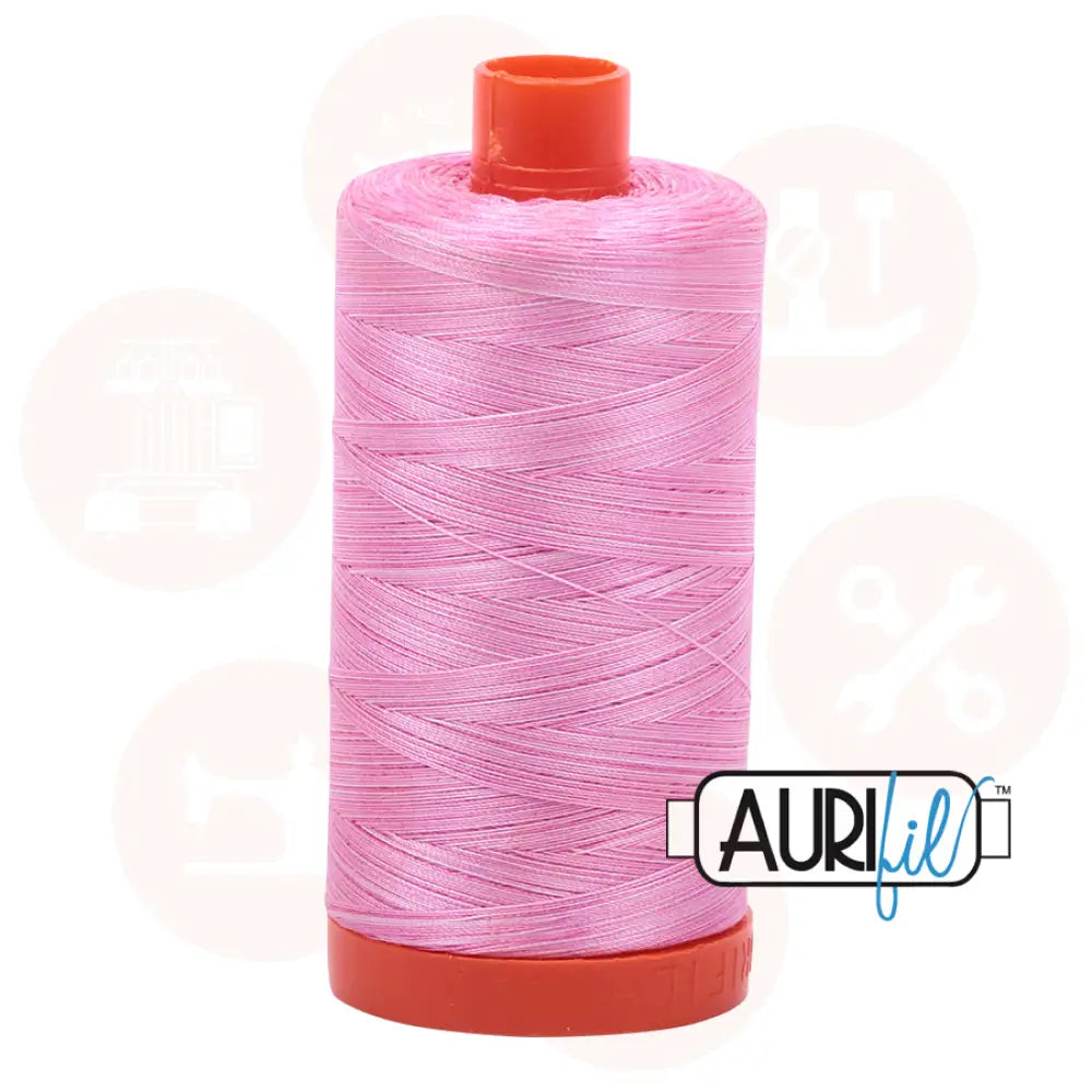 Aurifil 50Wt Cotton Mako Thread Varigated Bubblegum Mk50Sp-3660 Domestic