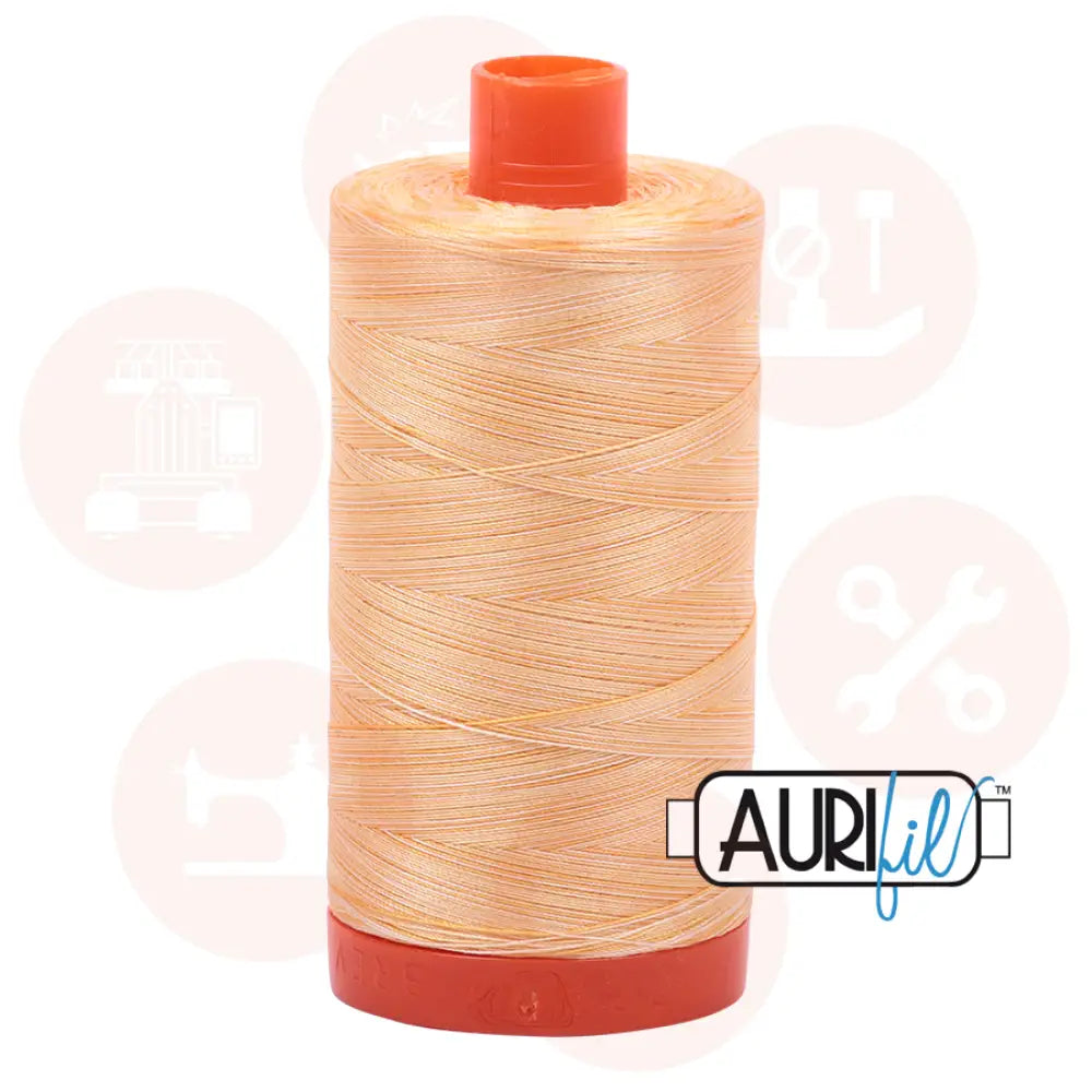 Aurifil 50Wt Cotton Mako Thread Varigated Golden Glow Mk50Sp-3920 Domestic