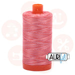 Aurifil 50Wt Cotton Mako Thread Varigated Strawberry Parfait Mk50Sp-4668 Domestic