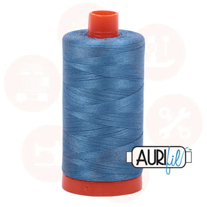 Aurifil 50Wt Cotton Mako Thread Wedgewood Mk50Sp-4140 Domestic