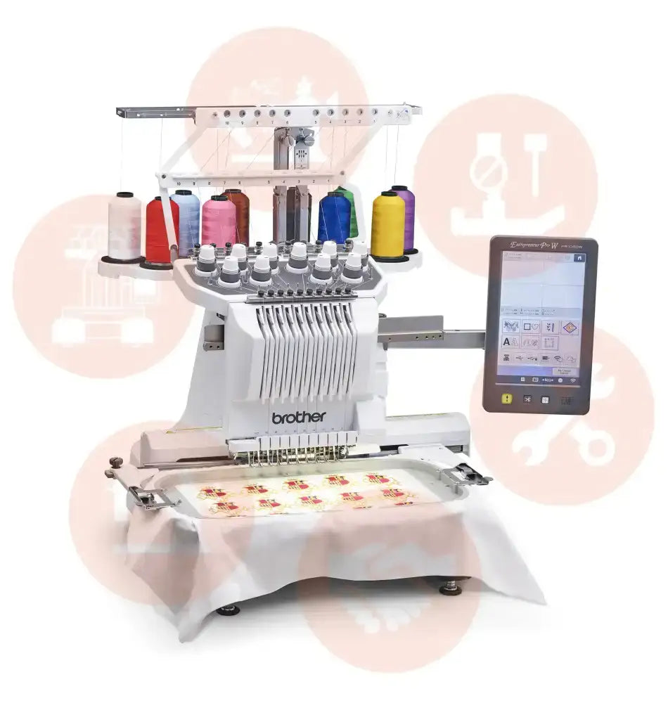 NEW! Brother PR1060W 10-Needle Commercial Embroidery Machine