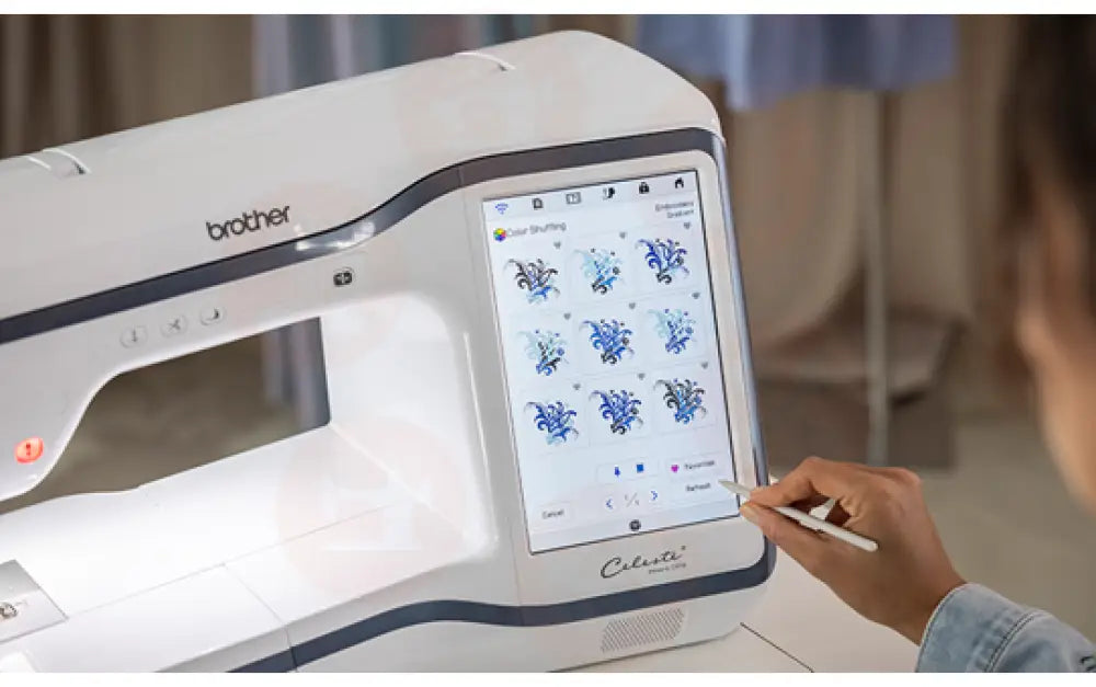 Celeste Innov-is CX1e embroidery machine