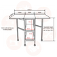 Compact Hi-Lo Adjustable Craft Table White UNITED KINGDOM