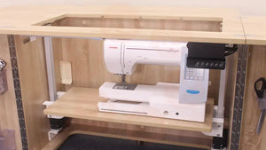 Deluxe Electric Sewing Cabinet with Extendable Work Surface & Programmable Lift