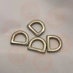 Drsmall Solid D Rings: 15Mm: Nickel 4 Pcs Bag Making Supplies