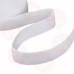 E251Mw 25Mm Loom Elastic White 1 Meter Length