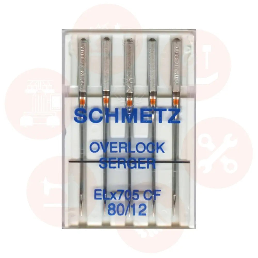 El705Cfb5Cx80 Schmetz Double Scarf Cf Size 80 Pack Of 5 Needles Carded Domestic Parts