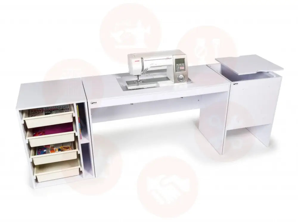 Elements Sewing Table (Model 201) White UNITED KINGDOM