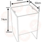 Elements Storage Chest White UNITED KINGDOM