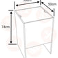 Elements Storage Chest White UNITED KINGDOM