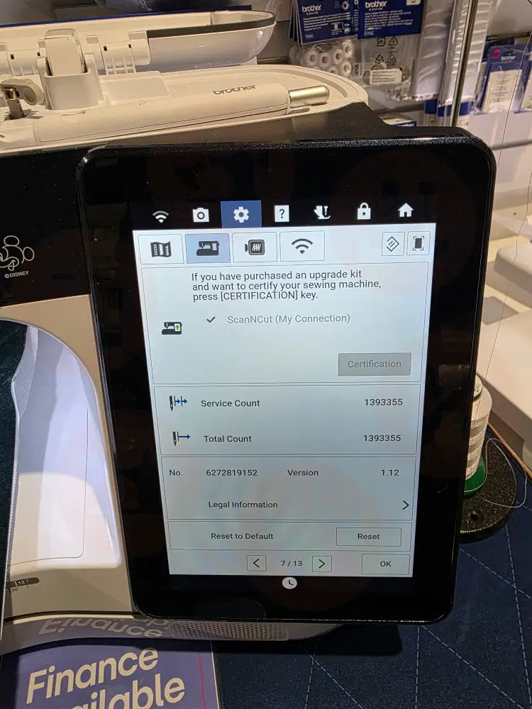 ** EX DEMO **Brother Aveneer EV1 Sewing Quilting & Embroidery Machine Domestic