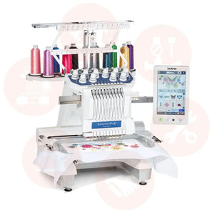 Brother Pr1055X 10 Needle Embroidery Machine Domestic