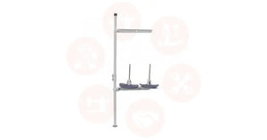 Fpl-2A 2 Spool Cotton Stand White Without Base Industrial Parts