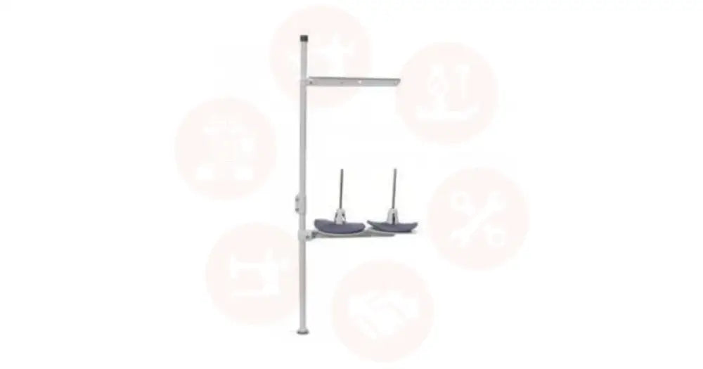 Fpl02 2 Spool Cotton Stand White With Base Industrial Parts