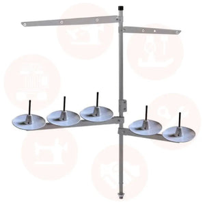 Fpl05 5 Spool Cotton Stand White With Base Industrial Parts