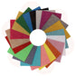 FPP18 Felt: Acrylic: 15 x 15cm: Glitter: Assorted Colours: 20 Pieces HABADASHERY