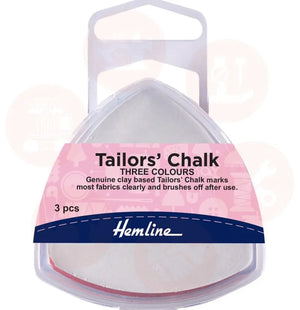 H250 Tailors Chalk: Assorted Colours: Triangle: Pack of 3 CHALK