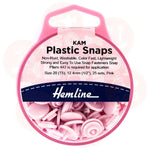 H443.Pink Hemline Snap Fasteners: Plastic: Kam: 25 X 12.4Mm Sets: Pink Fastners And Closures