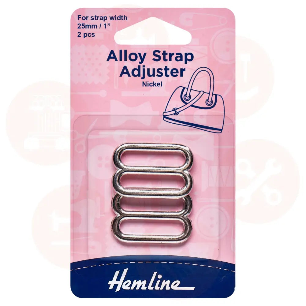 H4601.Nk Hemline Strap Adjuster: Silver: Pieces Bag Making Supplies