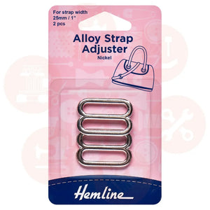 H4601.Nk Hemline Strap Adjuster: Silver: Pieces Bag Making Supplies