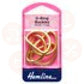 H462G.25 Hemline D Rings: 25Mm: Gold: 4 Pieces Bag Making Supplies